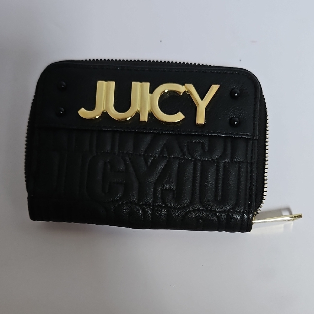 Juicy Couture Black and Gold Wallet